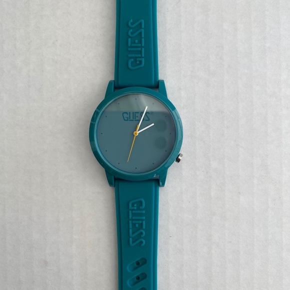 GUESS Blue Case Turquoise Silicone UNISEX Watch